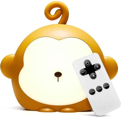 2024 Lasten yövalo, lasten apinavauvavalo, söpö älykäs kosketusvalo, ladattava akku