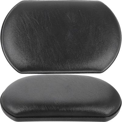 2kpl pyörätuoli jalkatuki pyörätuoli vasikan tyyny nahka korvaava pyörätuoli jalkatyyny-yvan Musta 24X14.5cm