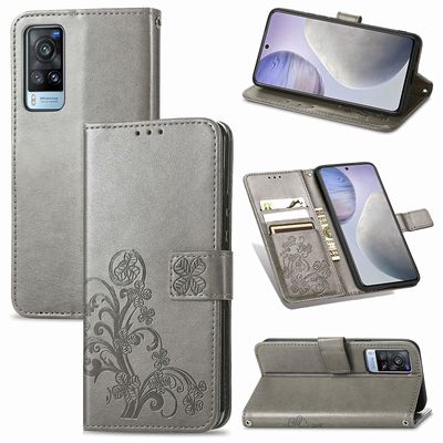 Foxdock Etui til Vivo X60 mobilcover Grå