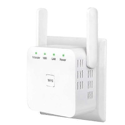 WLAN-vahvistin, Ultraxtendex WLAN -toistin 4 antennilla, 300 Mbit/s WiFi-vahvistin kaksois-LAN-yhteydellä, yhteensopiva 99% Standard WiFi