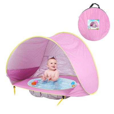 Shenzhenyg Baby beach telt med basseng pop up skygge telt baby baby strand sol skygge basseng rosa