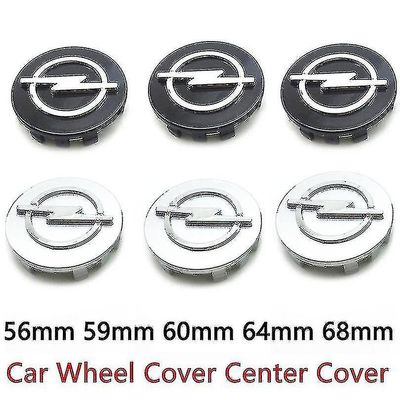 4pcs Bilhjul Hub Center Caps 56mm 59mm 60mm 64mm 68mm Cover For Opel Mokka Insignia Zafira Corsa Tigra Badg 4pcs 60mm svart