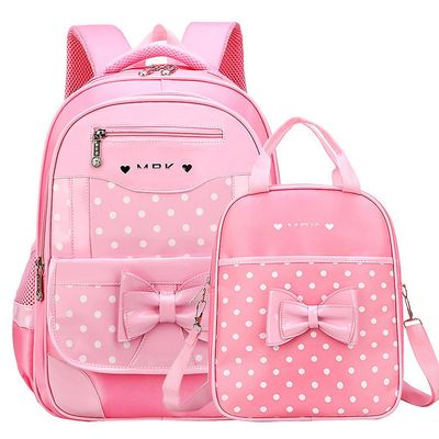 Kaxidy Prinsesse rygsæk sæt med blyant sag Pink 30x18x46cm