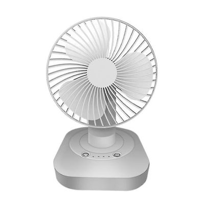 Coosilo Quiet Desktop Fan, 3-stop High Wind Mini Usb Fan roterer omkring 120 hvid