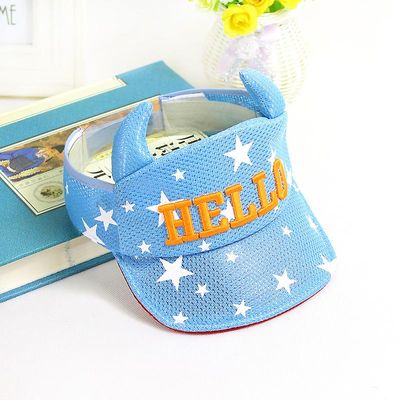 Sommer Tegneserie Ox Horn Børn Tom Top Baseball Cap Hat Baby Flanging Duck Tongue Cap Åndbar Solhat Drenge Piger Hatte