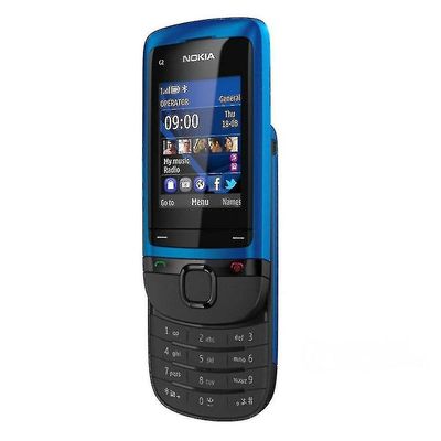 Multifunktionelle mobiltelefoner Kommunikationstelefoner Dual Sim Mobiltelefoner Blå