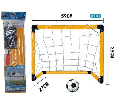 Handuo Kids Mini Soccer Goal - Indendørs Mini Net - Bærbar Folding Soccer Goal Set gul