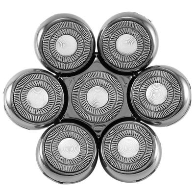 Vaihtoleikkurin pää miesten parranajokoneelle Partatrimmeri märkä ja kuiva 7D kelluvat päät Terä hopea