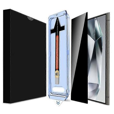 Yhteensopiva Samsung Galaxy S25 Ultra Anti Spy karkaistu lasi näytönsuoja automaattisella pölynpoistotyökalulla Kuten