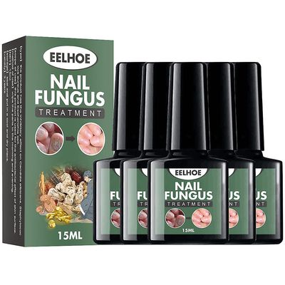 Antifungal behandlingsserum for negler, hånd og føtter, reparasjon frost, antiinfeksjon, paronychia, spesialtilbud 5Pcs Nail Polish