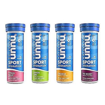 Nuun sport elektrolyyttitabletit sekoitettu sitrushedelmien marjamakuja 4 pakkaus 40 annosta