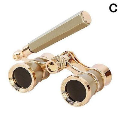 Oopperakiikarit Kiikarit Metallirunko Ketjulla/kahvalla Teatteriteleskooppi Naiset Tytöt Optinen Muotoilu Lahja Retro Kiikarit C