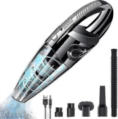 Tehokas kannettava 120w 2200mah johdoton käsipölynimuri märkä- ja kuivatoiminnolla pestävällä hepasuodattimella ja 5 ladattavalla laitteella