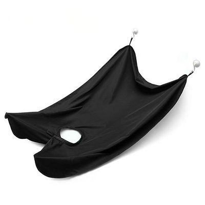 Skæg Facial Hår Forklæde Hagesmæk, Hårskæg Trimmer Cape Sink Catcher, Barberskæg Forklæde (Sort)