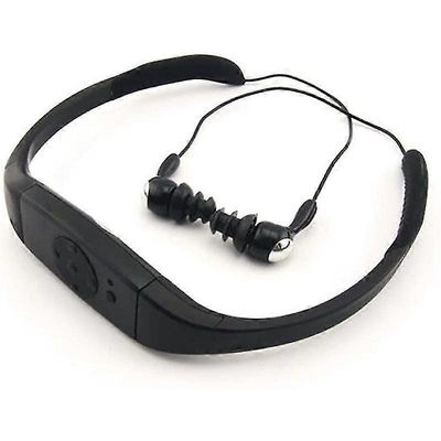 Generic MP3-soitin Uinti Vedenpitävä Radio FM Sukellus Uinti Surffaus Vedenalainen urheilu Musiikkisoittimet Sopivat 8G Musta
