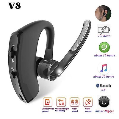 Bluetooth håndfri øretelefon trådløs stereo mikrofon audiofile hovedtelefoner Business Headset Ørepropper til iphone Samsung Huawei Xiaomi