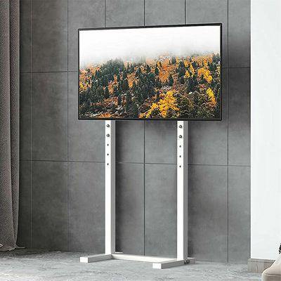 Universal TV gulvstativ høydejusterbar skjerm gulvbrakettfeste for 32 "-65" 32-100 Hvit Fits up to 100 inch TV