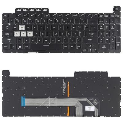 Bakgrunnsbelysningstastatur for Asus Rog Strix Gl703v Gl703vd Gl703vm Svart