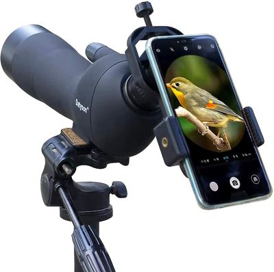 Cellphone Telescope Adapter Mount, Universal Phone Scope Mount, Arbejde med for spotting Scope, Teleskop, osv.