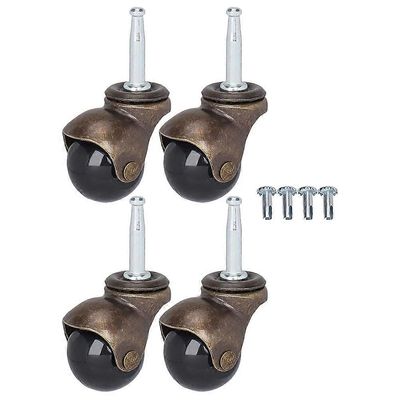 Huonekalupyörät, jotka tarjoavat vakautta ja saumatonta toimintaa Tummanruskea 10X5cm