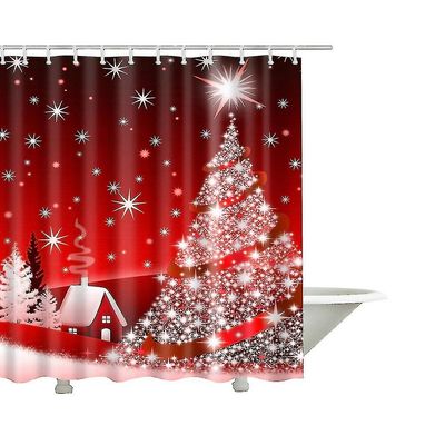 Christmas Shower Curtain Vaskbar 90cm*180cm