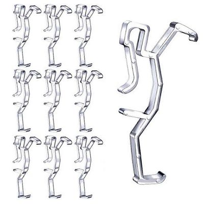 Valance-pidikkeet kirkas muovinen piilotettu pidikkeen pidike ikkunan kaihtimen valancelle, vaakasuora teko & läpinäkyvä