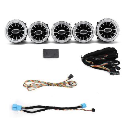 5kpl 64-värinen etu-LED-turbiinin tuuletusaukko ympäristön valosarjan vaihto Benz C GLC-luokkaan W205 2019-2021