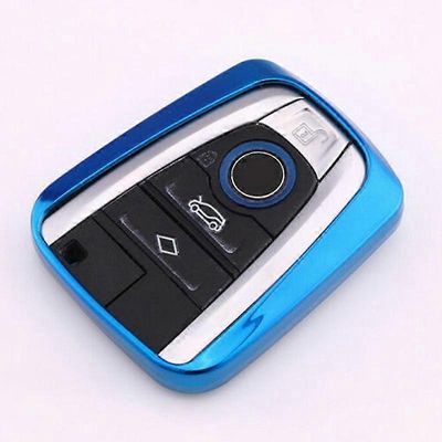 Auton avainkotelon kansi Soft Shell Fob Protector BMW i3 I8 -sarjalle Smart Remote Key Sisustustarvikkeet Kotelon pidikkeen kansi Sininen China