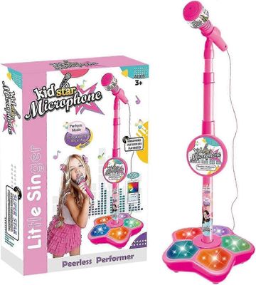 Lasten mikrofonilelu jalustalla Karaokelaulu Musiikki-instrumenttilelut Vaaleanpunainen