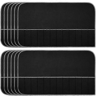 Hopeiset säilytyslaukut Hopeiset säilytyskankaan huopa-aterimien järjestäjä Tummenematon hopeasuojapussi 12pcs