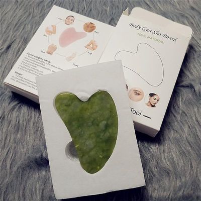 Ceyue Pink Crystal Finger Skrabere V-ansigt Jade Massage Rollers For hele kroppen grøn 1