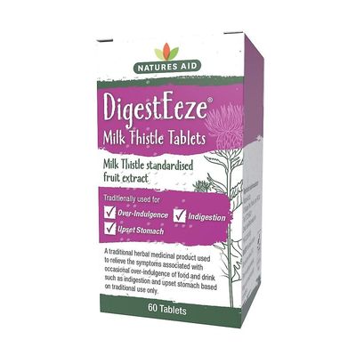 Natures Aid DigestEeze (aiemmin Milk Thistle 150mg), 60 tablettia