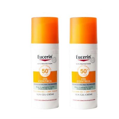 2kpl Eucerin Sun Oil Control Dry Touch geelivoide Ultra Light SPF50 50ml 2pcs