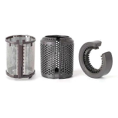 Hiustenkuivaajan sisäsuodatin + ulompi suodatinkotelo Dyson-hiustenkuivaajalle HD01 HD03 HD08 -malleille, suodattimella Metallinharmaa