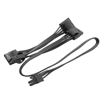 6Pin - 4 Molex-modulaarinen virtalähdekaapeli 6Pin - 4 IDE -kaapeli RM1000X RM850X RM750X RM650X RM5: lle musta