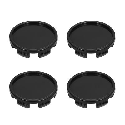 4 stk 55 mm senterdeksler for bilhjul Navdeksel til dekkfelgnavdeksel Universal ABS Svart