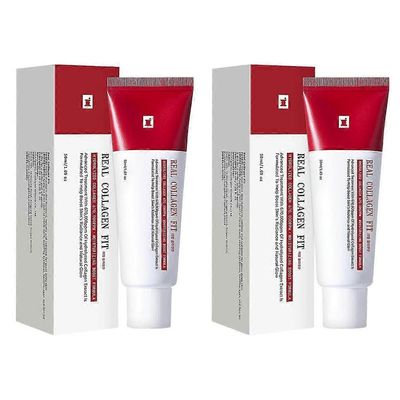 50ml Real Collagen Fit käärenaamio, kuorittava kasvonaamio, ikääntymistä estävä ja kosteuttava kasvonaamio kosteuttamaan, hehkumaan ja kiinteyttämä...