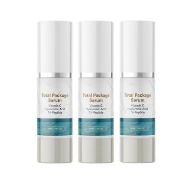 Kokonaispaketti ikääntymistä estävä seerumi, All-in-One C-vitamiini, hyaluronihappo, peptidiseerumi kasvoille 3pcs