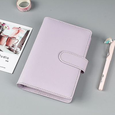 Tianzun Macaron Loose-leaf Notebook Pu håndbok Notisblokk håndbok reisebok