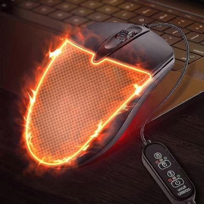 Talviergonominen lmmitetty langallinen USB-hiiri johdolliset hiiret Plug & Play Kotitoimistoon