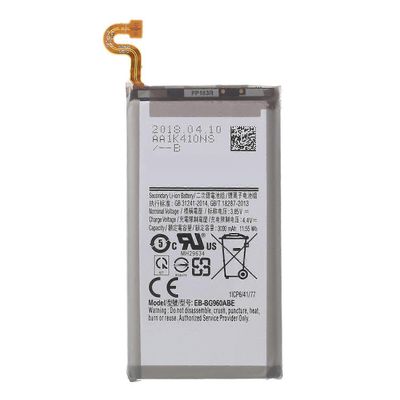 3.85V 3000mAh akku Samsung Galaxy S9, matkapuhelimen vaihtoakku EB-BG960ABE