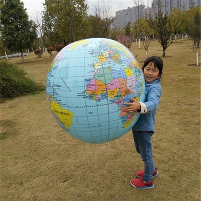 Stor oppblåst Globe Undervisning Props 90cm Playhouse Dekor Beach Party Rekvisita