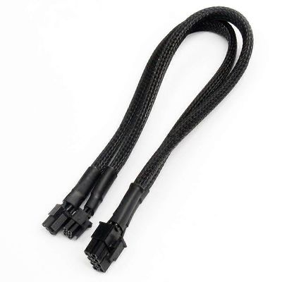 Dual Mini 6-nastaisesta 8-nastaiseen PCI Express -näytönohjaimeen Virtalähde Holkkikaapeli Pro Towerille/Power G5:lle musta