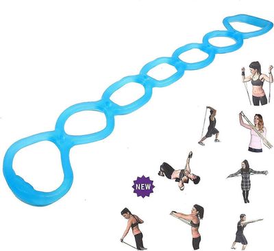 Kannettava 7 renkaan venytys- ja vastusharjoitushihna | Selkä, jalkaterä, jalka, käsienvenyttäjä, käsivarsiharjoittelija| koti- tai kuntokeskusharj...