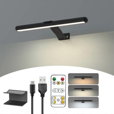 Augro Langaton kuvavalo ladattava kaukosäätimellä, 300LM Art Battery -näyttö lampun himmenninajastin, 3 tilaa magneettinen seinävalo