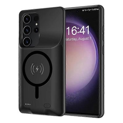 B28 yhteensopiva Samsung Galaxy S23 Ultra TPU -laturikotelon kanssa magneettisella lataustoiminnolla, 10000mAh virtapankki Kuten