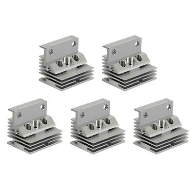 K1 / K1 MAX hotend-jäähdyttimen sarjalle metallijäähdytin 3D-tulostimen lisävarusteille Jäähdytin 5kpl Hopea