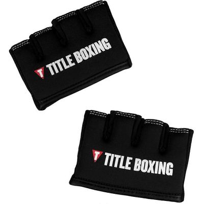 Title Boxing Otsikko Boxing geeli Silitysrauta nyrkki Slip-On mukautetun lomakkeen sovi nyrkein suojat - musta S