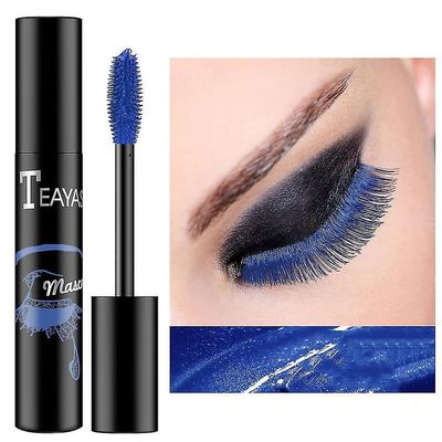 Blåfarget mascara-fargerik mascara / langvarig 4d silkefiber