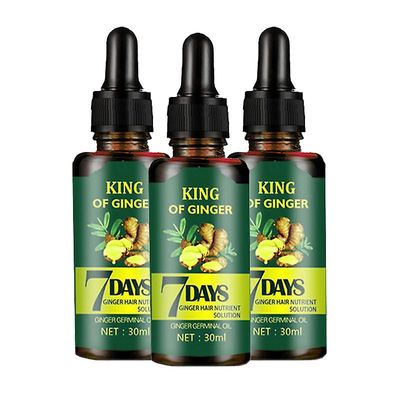 3stk Regrow 7 dages ingefær germinal hårvækst serum, hårtab forhindre
